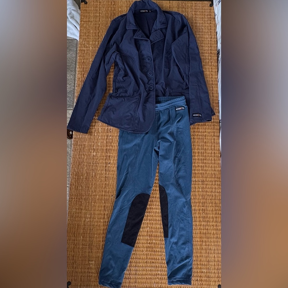 Kerrits Dark Blue Equestrian Outfit